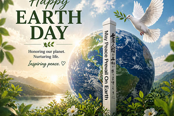 Happy Earth Day 2026! Caring for the Earth is an Act of Peace.