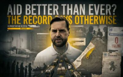 JD Vance’s Gaza ‘Miracle’ Is a Statistical Lie