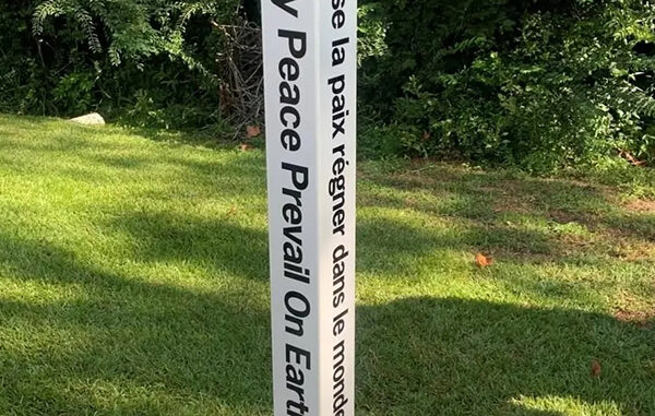 Peace Pole Dedication Set for Port Angeles Waterfront, Port Angeles, Washington, USA
