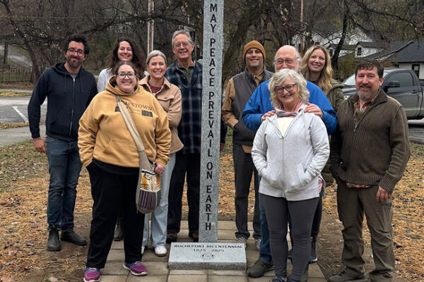 Peace Pole in Rocheport, Missouri, USA