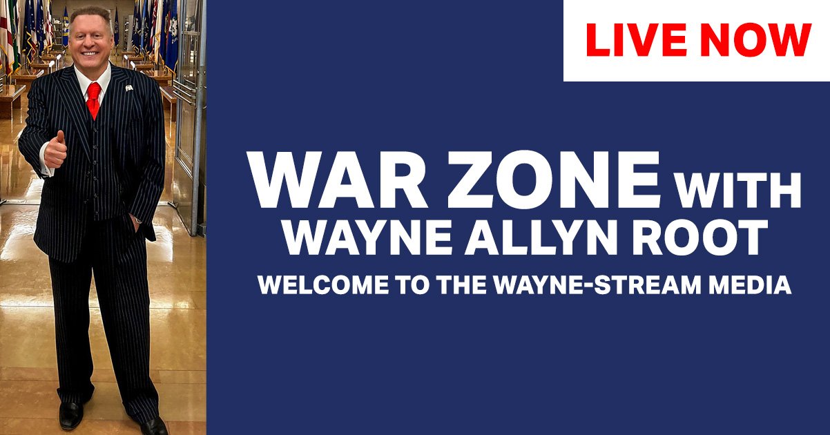 Wayne Allyn Root hosts the live show "War Zone," featuring discussions on current events and media analysis.
