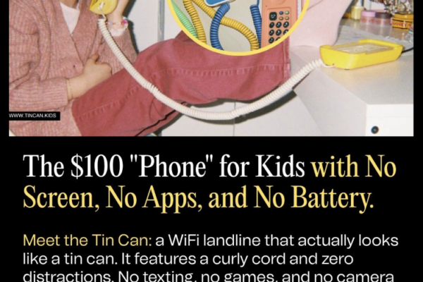 The 0 Phone For Kids With No Screen, No Apps, And No Battery