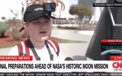 Hilarious! Kid Smokes CNN with Blunt Message at Artemis II Launch Site (VIDEO)