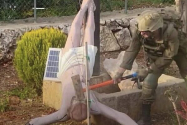 Israel’s Military Pledges Investigation into Photo of Soldier Smashing Up a Statue of Jesus