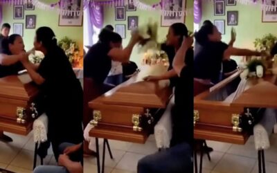 Insane Viral Video: Two Women Brawl Over Coffin at Mexican Funeral After Discovering They Were Both Dating the Dead Guy
