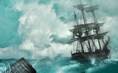 Trump – shipwrecked in sand and sea