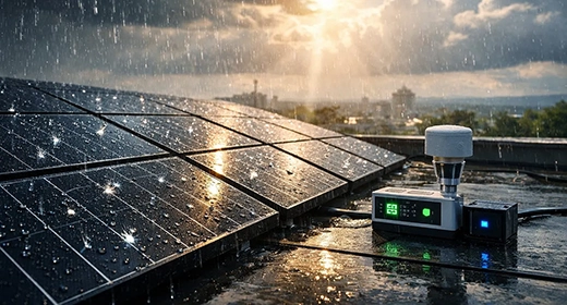 This Breakthrough Solar Panel Generates Power From Both Sunlight and Raindrops