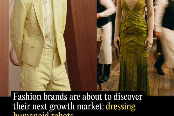 Fashion Brands Are About to Discover Their Next Growth Market: Dressing Humanoid Robots