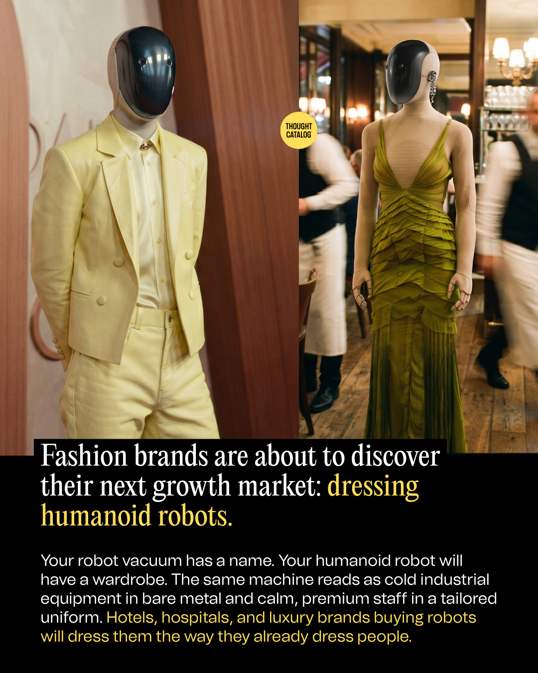Fashion Brands Are About to Discover Their Next Growth Market: Dressing Humanoid Robots