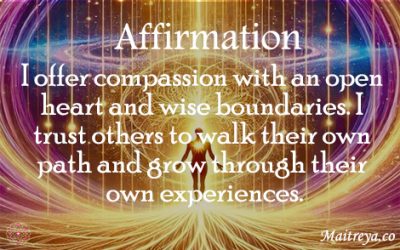 Affirmation for Compassion with Wisdom