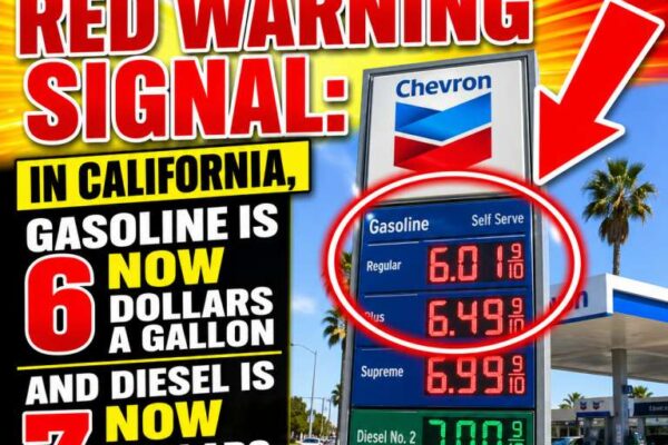A Flashing Red Warning Signal: In California, Gasoline Is 6 Now Dollars A Gallon And Diesel Is Now 7 Dollars A Gallon