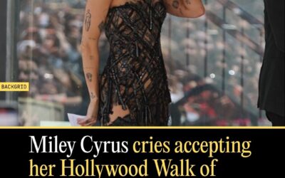 Miley Cyrus Cries Accepting Her Hollywood Walk of Fame Star.