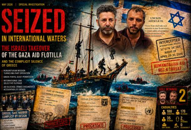 The Global Sumud Flotilla Ambush: Greece Turns Crete into Israel’s Dock