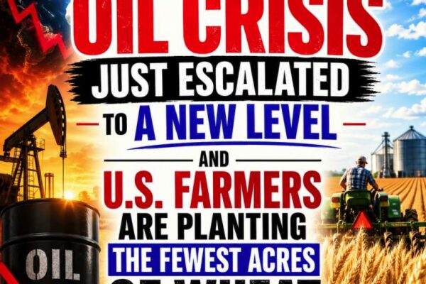 The Global Oil Crisis Just Escalated To A New Level And U.S. Farmers Are Planting The Fewest Acres Of Wheat Since Records Began In 1919