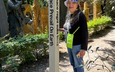 Spotting a Peace Pole in Assisi, Italy!