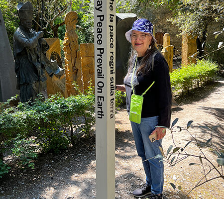 Spotting a Peace Pole in Assisi, Italy!