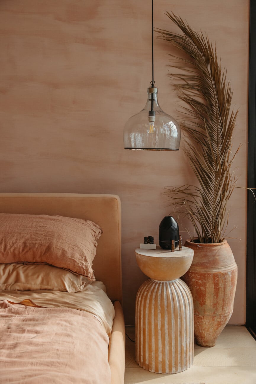 fewer inputs calming bedroom