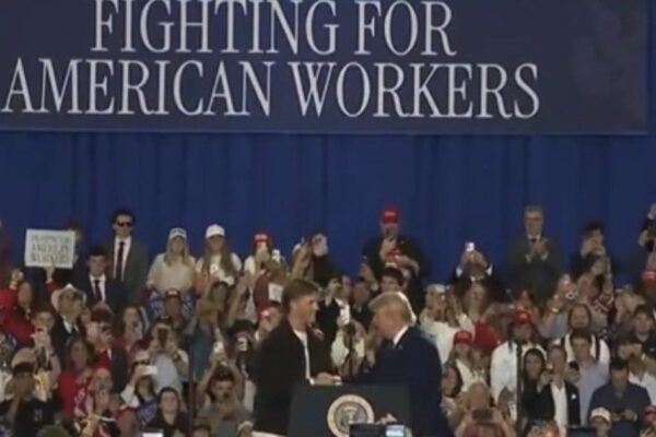 (VIDEO) Giants Quarterback Jaxson Dart Comes Out as Trump Supporter Opening Rockland Community College Trump Rally – Crowd Chants “USA” as Trump Enters