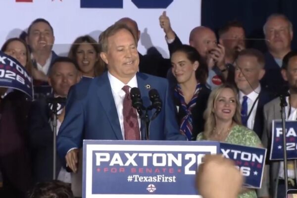 WATCH: Ken Paxton Gives Victory Speech Vowing to Pass Save America Act, SLAMS Dem Opponent “James Talafreako”