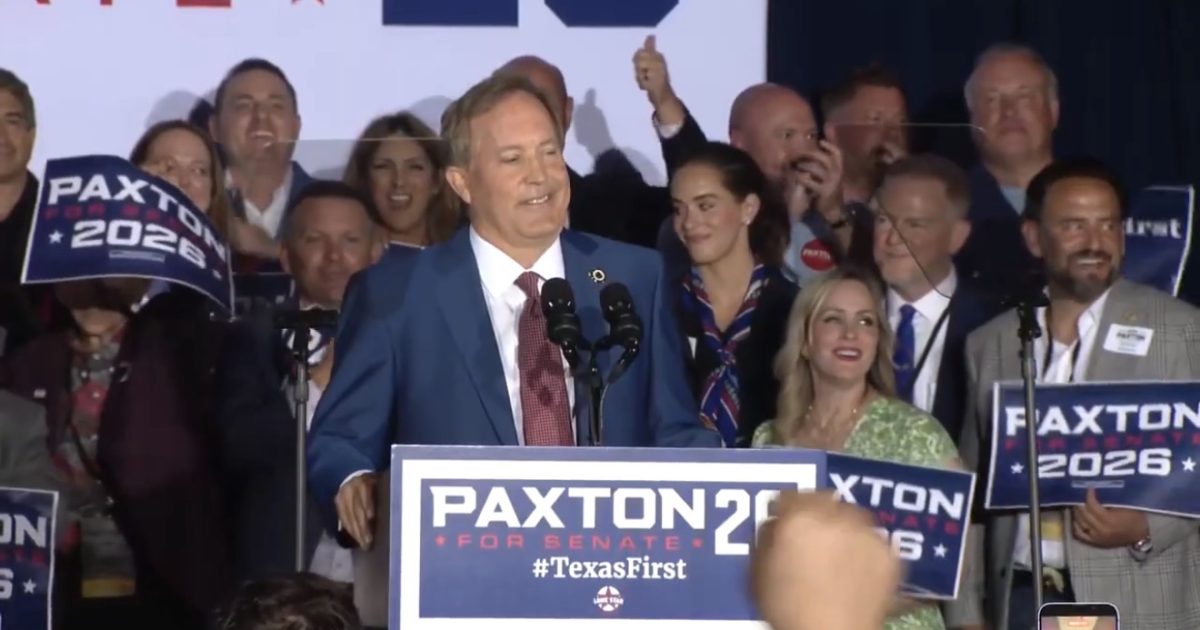 WATCH: Ken Paxton Gives Victory Speech Vowing to Pass Save America Act, SLAMS Dem Opponent “James Talafreako”