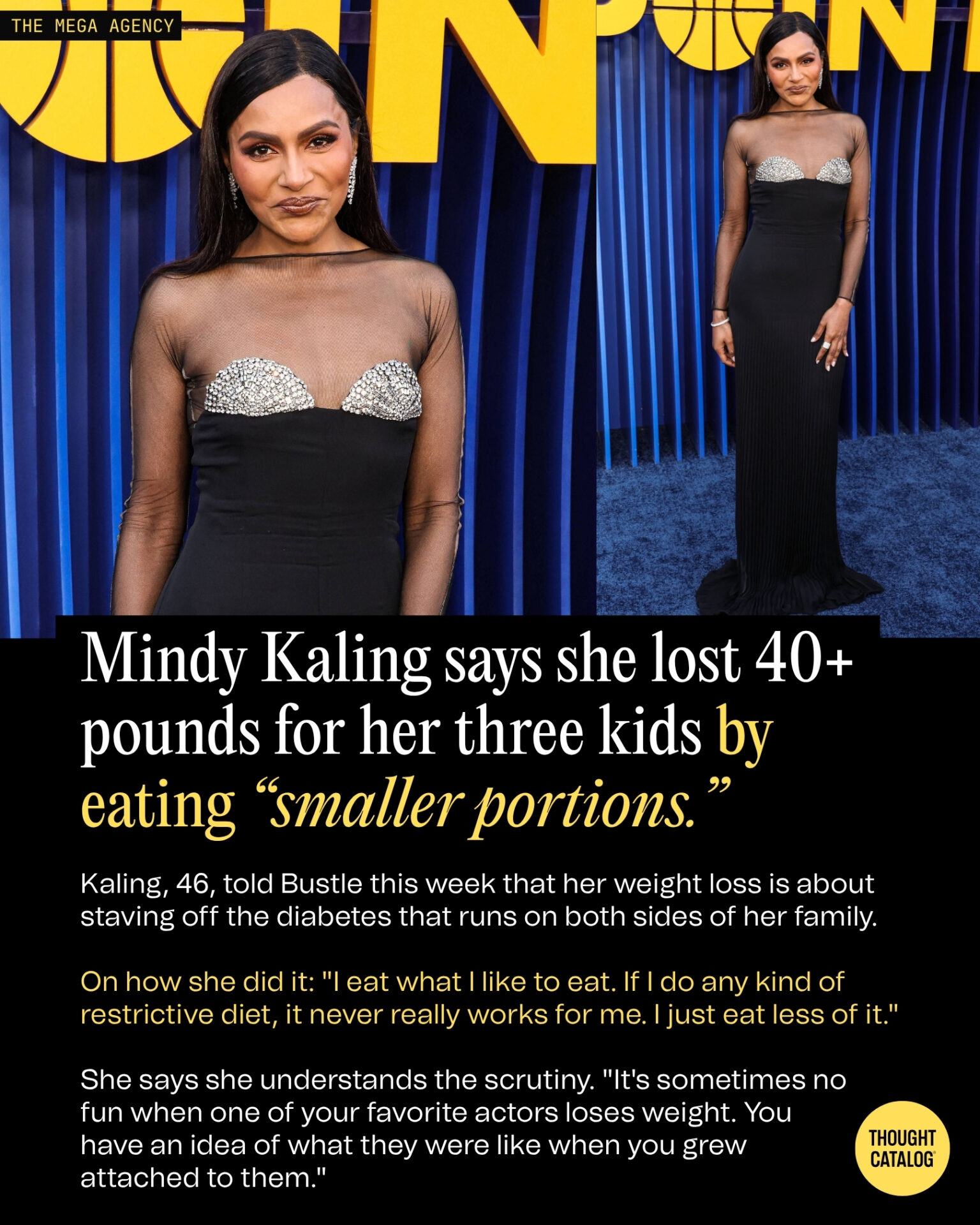 Mindy Kaling Lost 40 Pounds Without a Restrictive Diet. She’s Never Weighed Herself During It.