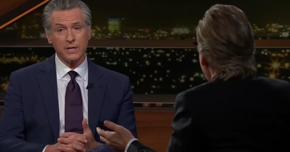 WATCH: A Cocky Gavin Newsom Gets HAMMERED by His “Friend” Bill Maher on Multiple Damning Failures During Surprisingly Tough Interview