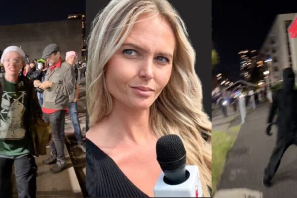 Antifa Terrorists Violently Mob and Chase Journalist Katie Daviscourt at Portland ICE Facility, Throw Rock at Her Face as She Tries to Report on Their May Day Riot (VIDEOS)