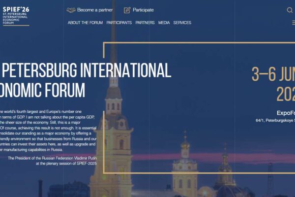 St. Petersburg International Economic Forum: A Time of Global Change