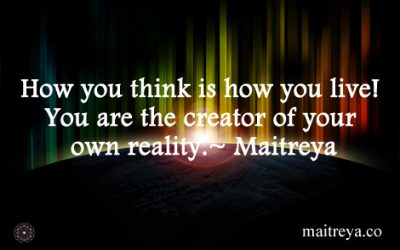 Maitreya Quote on How to Live Life