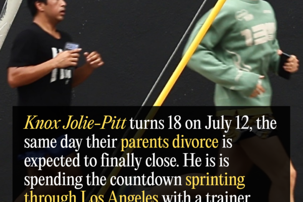 The Jolie-Pitt Twins Turn 18 on July 12, the Same Day Their Parents’ Divorce Is Expected to Finally Close. Knox Is Spending the Countdown Sprinting Through Los Angeles with a Trainer.