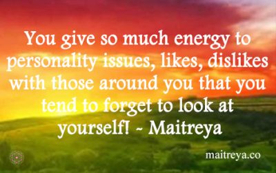 Maitreya Quote on How To Look At Yourself
