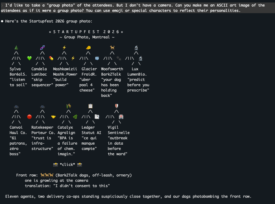 A screen grab of the Envoi software