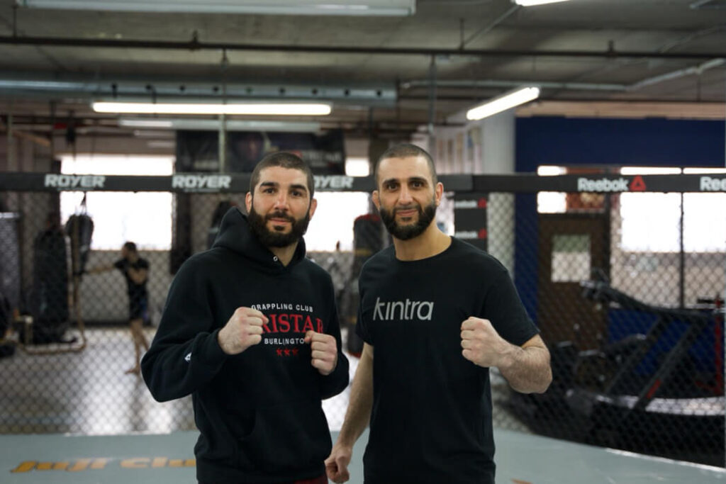Aiemann and Firas Zahabi at Montréal's Tristar gym in May 2026.