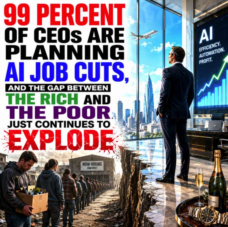 99 Percent Of CEOs Are Planning AI Job Cuts, And The Gap Between The Rich And The Poor Just Continues To Explode