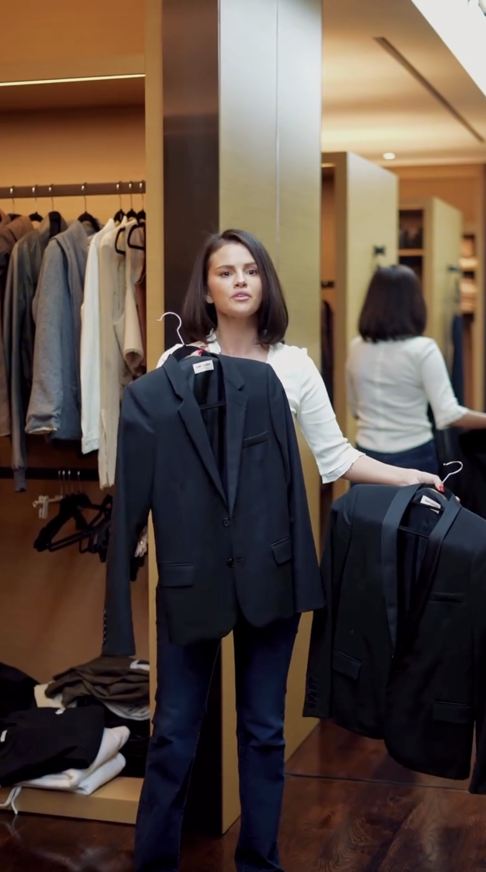 Jennifer Aniston, Selena Gomez, and Benny Blanco in a LolaVie promotional video
