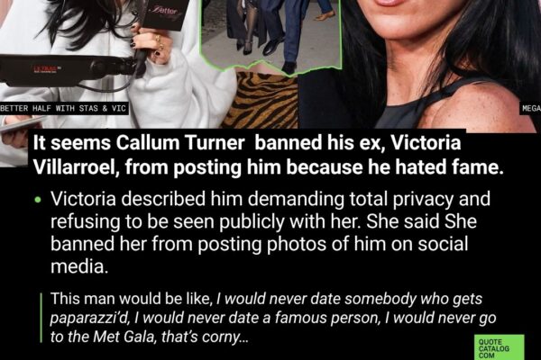 Callum Turner Allegedly Banned Victoria Villarroel from Posting Him Because He Hated Fame, Now He’s Everywhere with Dua Lipa