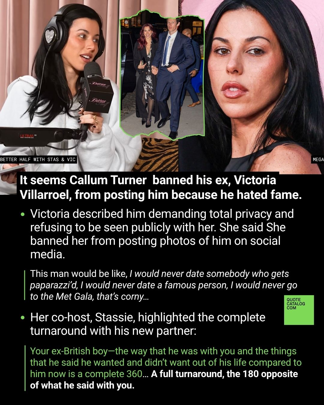 Callum Turner Allegedly Banned Victoria Villarroel from Posting Him Because He Hated Fame, Now He’s Everywhere with Dua Lipa