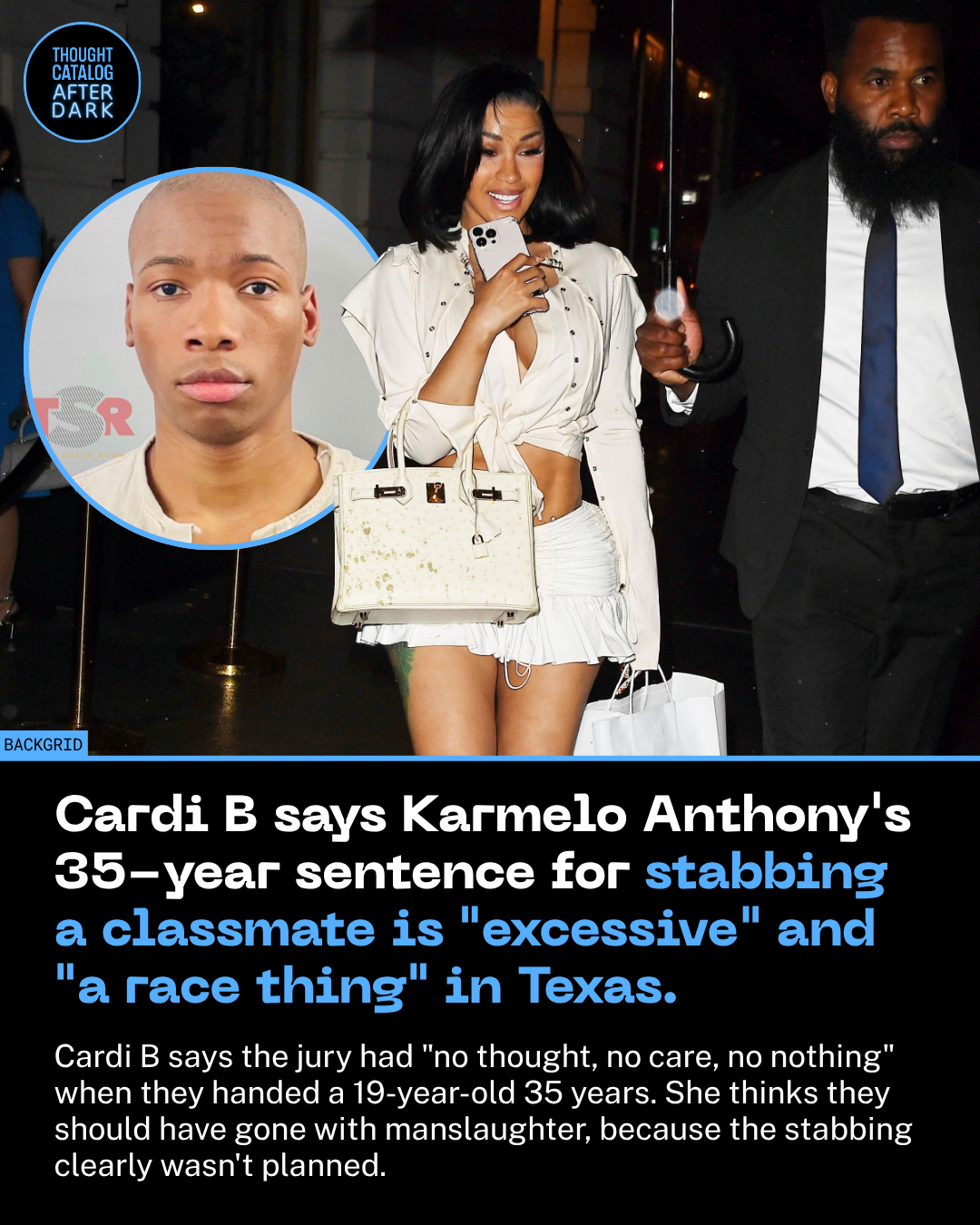Cardi B Says Karmelo Anthony’s 35-Year Sentence for Stabbing a Classmate Is “Excessive” and “A Race Thing” in Texas