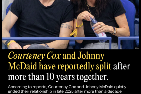 Courteney Cox and Johnny Mcdaid Have Reportedly Split After More Than 10 Years Together