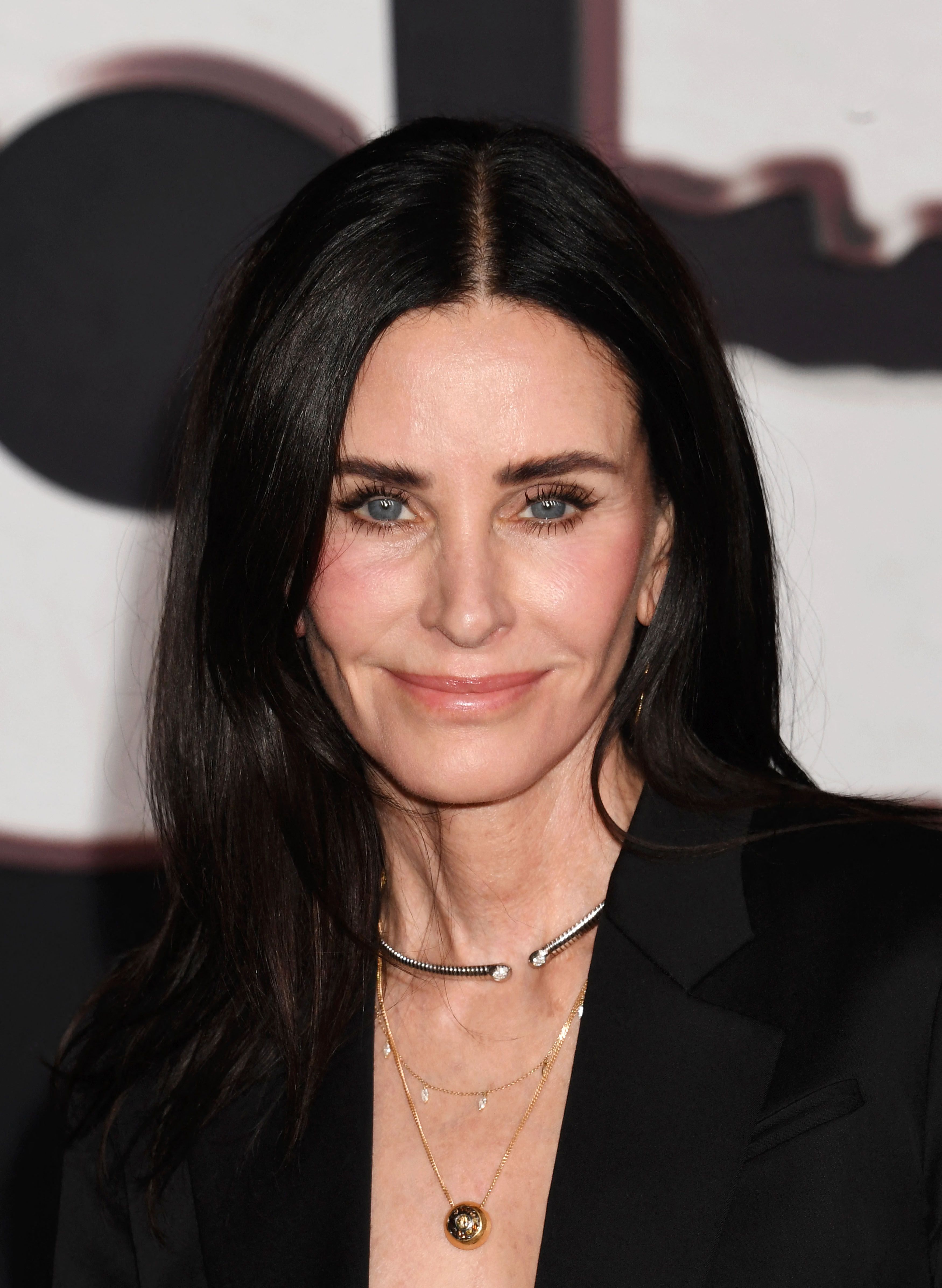Courteney Cox at the Scream 7 global premiere at Paramount Pictures Studios in Los Angeles