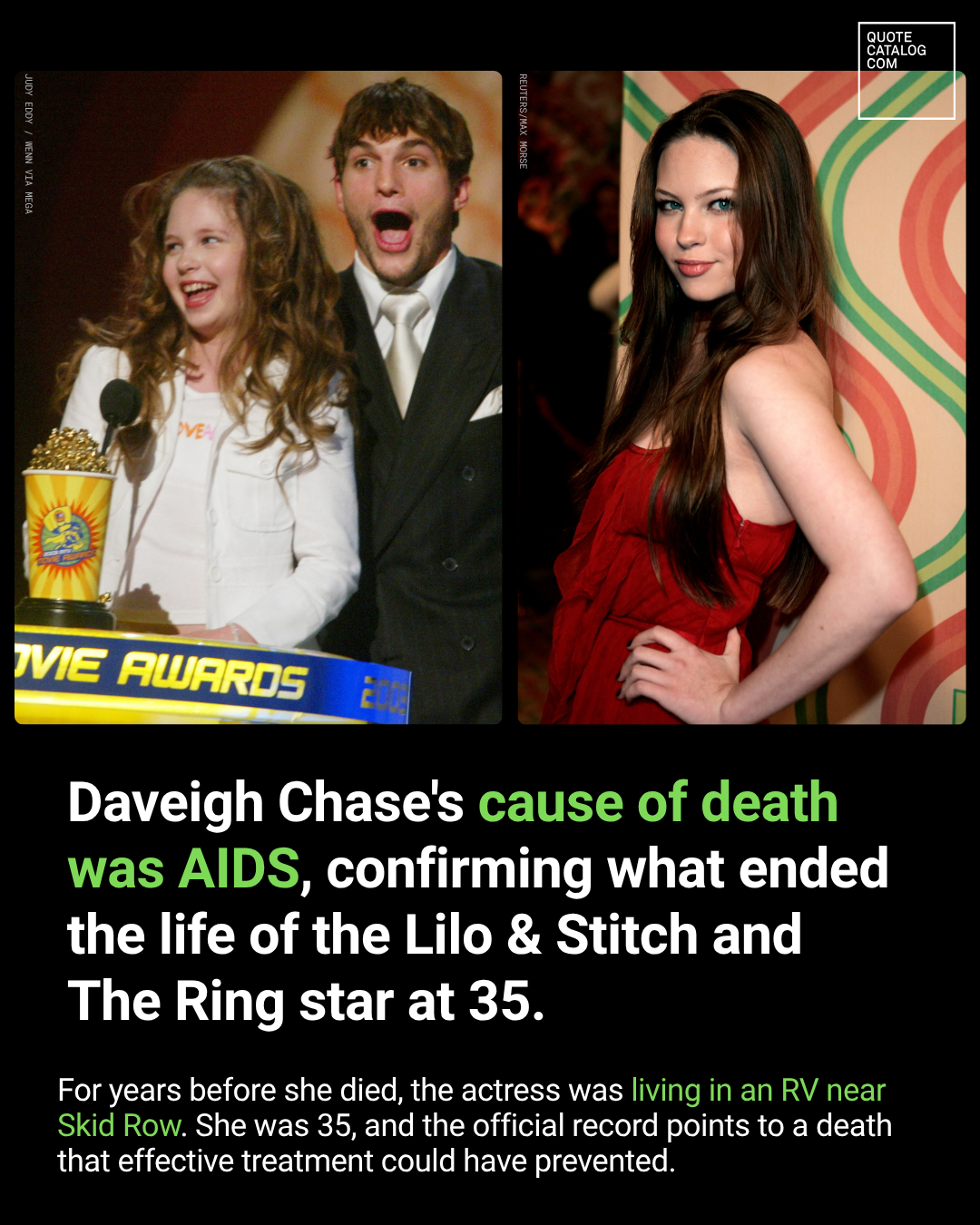 Daveigh Chase’s Cause of Death Was AIDS, Confirming What Ended the Life of the Lilo & Stitch and the Ring Star at 35