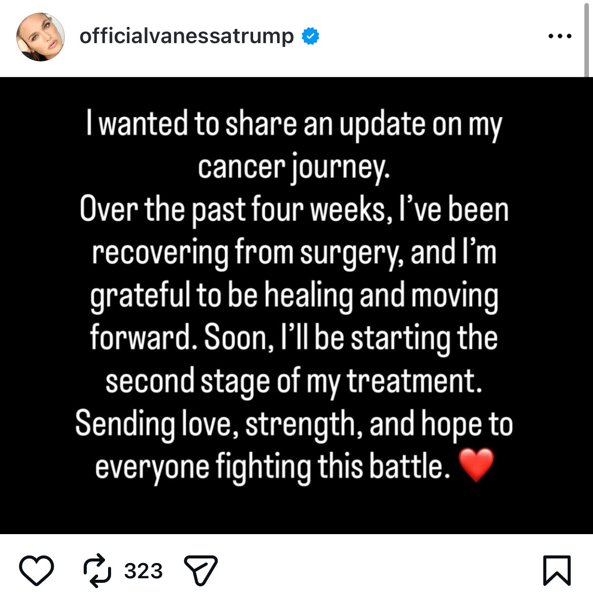 Update on cancer recovery journey, expressing gratitude for healing after surgery and preparing for the next treatment stage while sending support to others facing similar challenges.