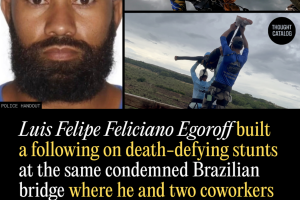 Luis Felipe Feliciano Egoroff Built a Following on Death-Defying Stunts at the Same Condemned Brazilian Bridge Where He and Two Coworkers Allegedly Killed a 21-Year-Old