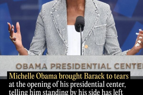 Michelle Obama Brought Barack to Tears at the Opening of His Presidential Center, Telling Him Standing by His Side Has Left Her in Awe