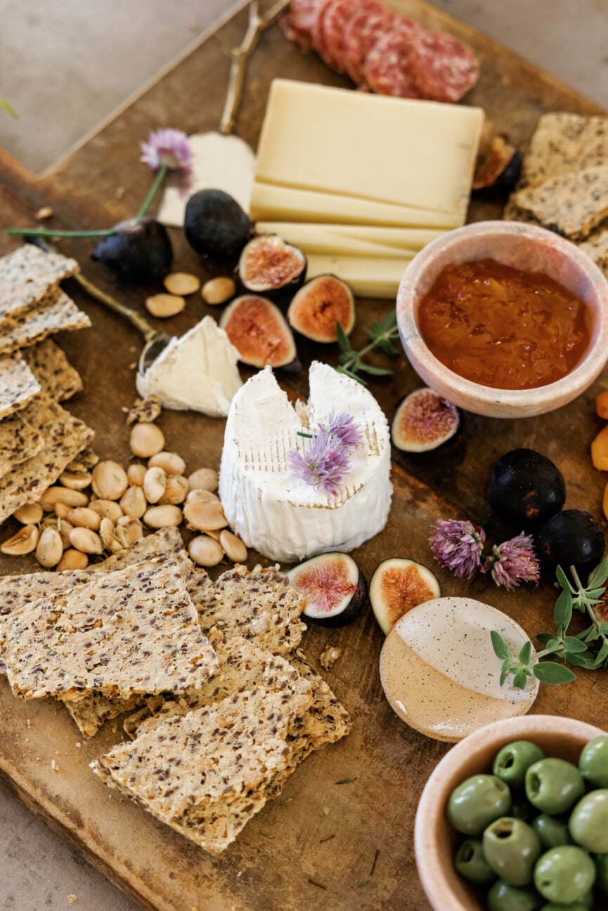 Summer cheese board
