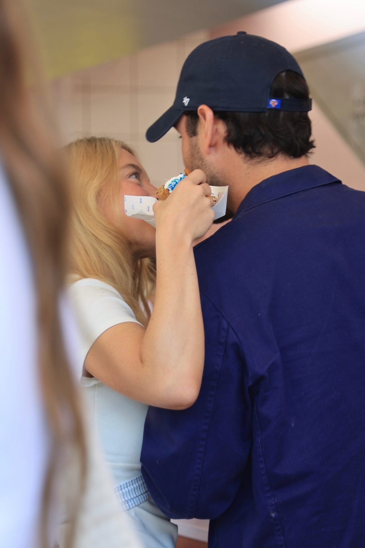 Sydney Sweeney Handed Out Free Froyo for Her Lingerie Brand in Jeans the Morning After Game 4 of the NBA Finals