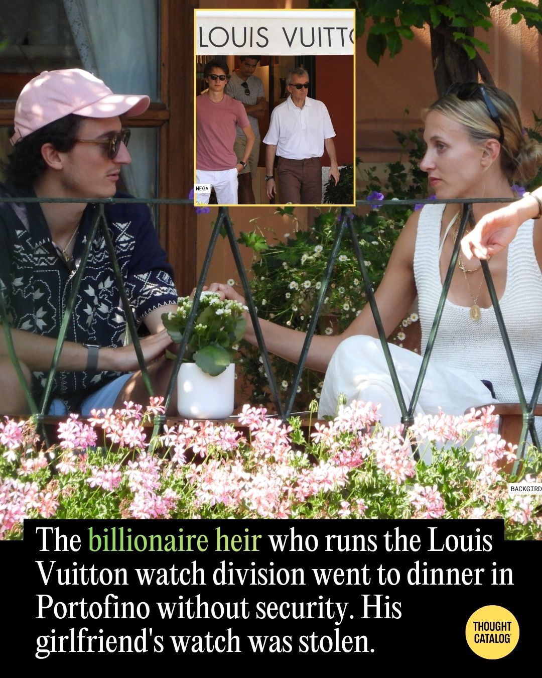 The Billionaire Heir Who Runs Louis Vuitton Watches Went to Dinner in Portofino Without Security. His Girlfriend’s Watch Was Stolen