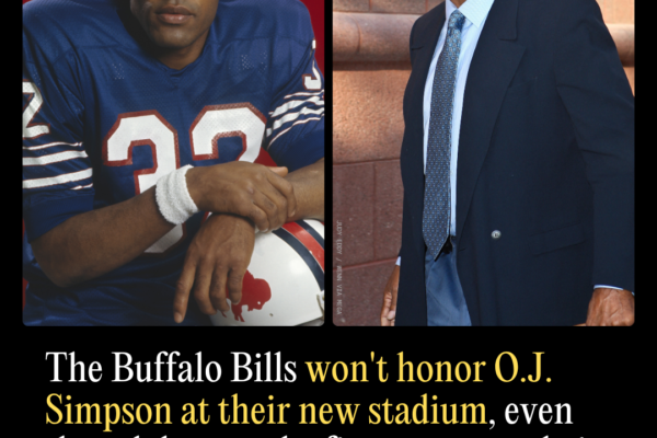 The Buffalo Bills Won’t Honor O.J. Simpson at Their New Stadium, Even Though He Was the First Name on Their Wall of Fame