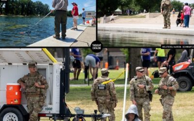 The National Guard Is Now Patrolling the Lincoln Memorial Reflecting Pool After Trump’s .7 Million Paint Job Started Peeling Off