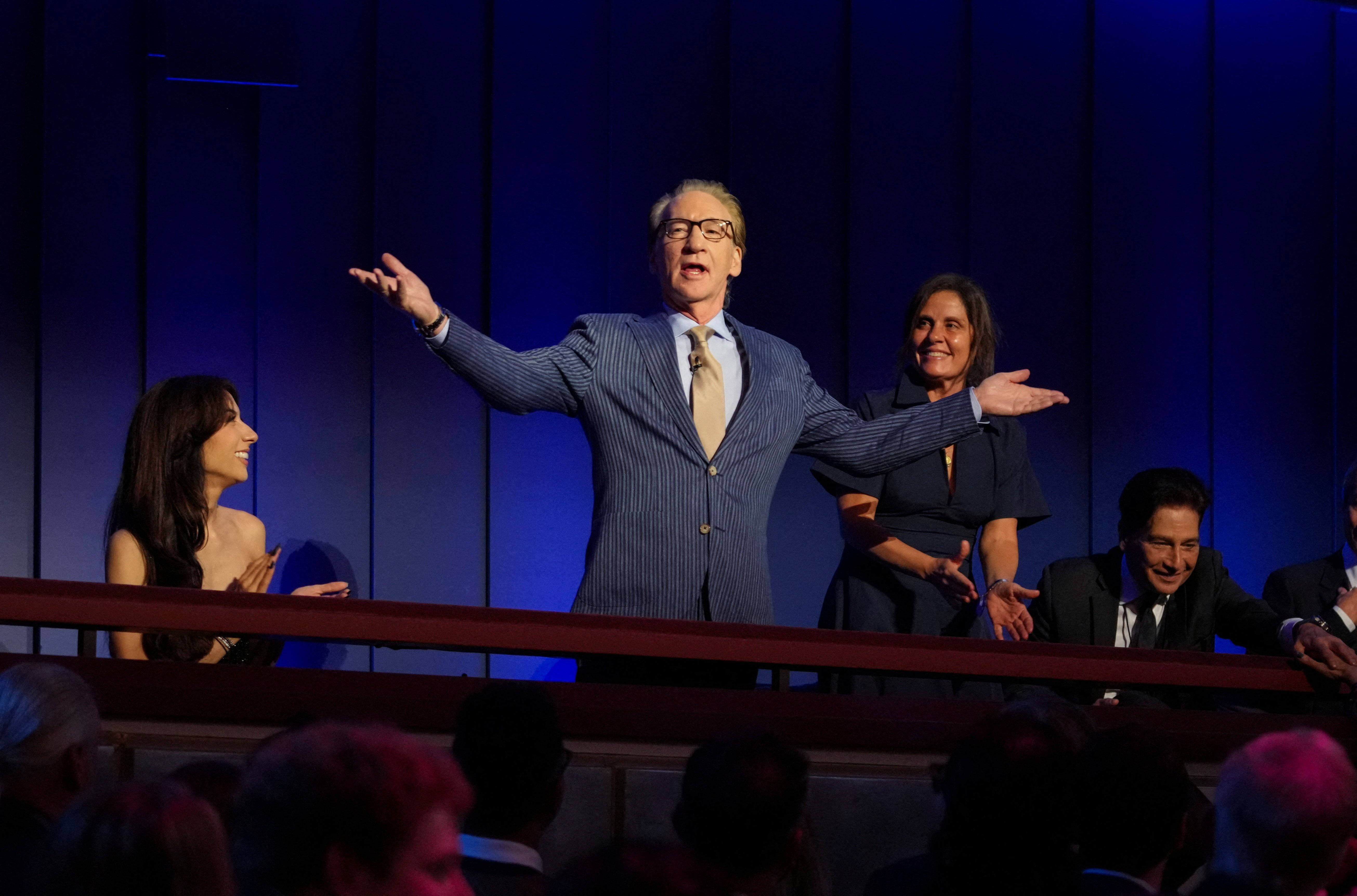 Bill Maher speaking at the Kennedy Center while receiving the Mark Twain Prize for American Humor